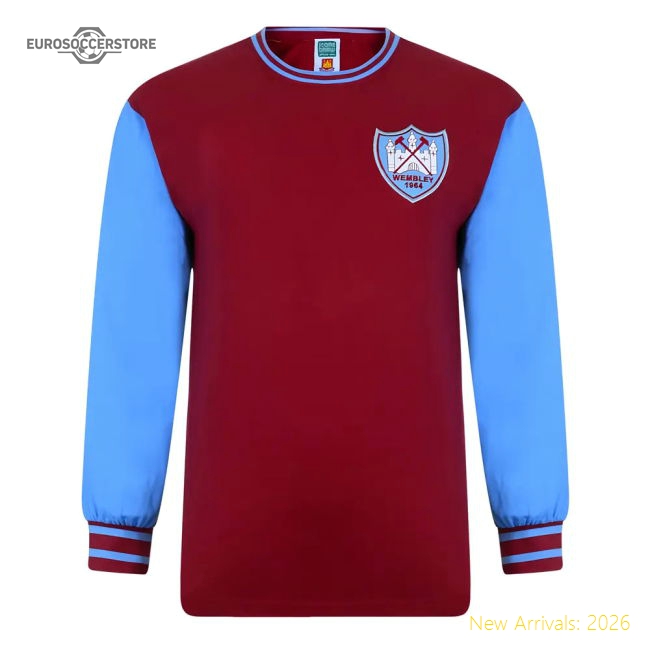 West Ham United 1964 FA Cup Final Retro Shirt (HURST 10)-Vantage Point Soccer