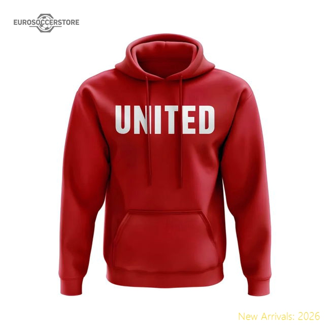 Manchester United Hoody (Red)-Football Jersey Hub