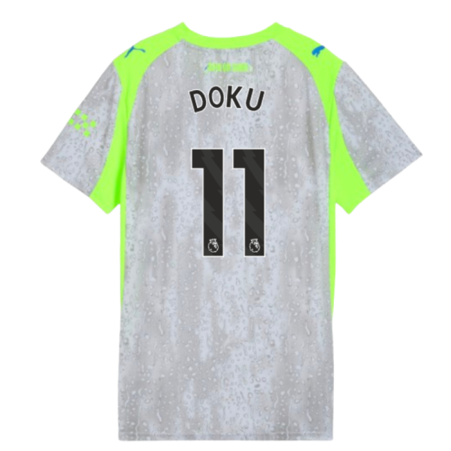 2025-2026 Man City Third Shirt (Womens) (Doku 11)-Football Jersey Hub