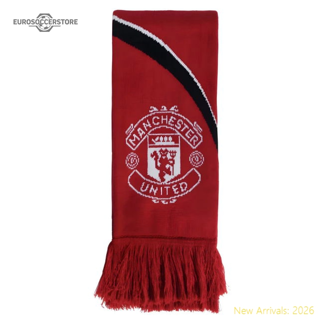 2025-2026 Man Utd Scarf (Red)-Football Jersey Hub