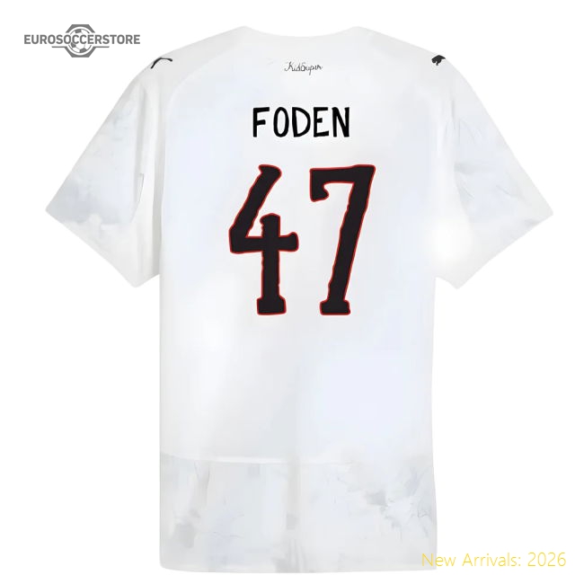 2025-2026 KIDSUPER x Manchester City CWC Authentic Shirt (White) (Foden 47)-Football Shirts Shop