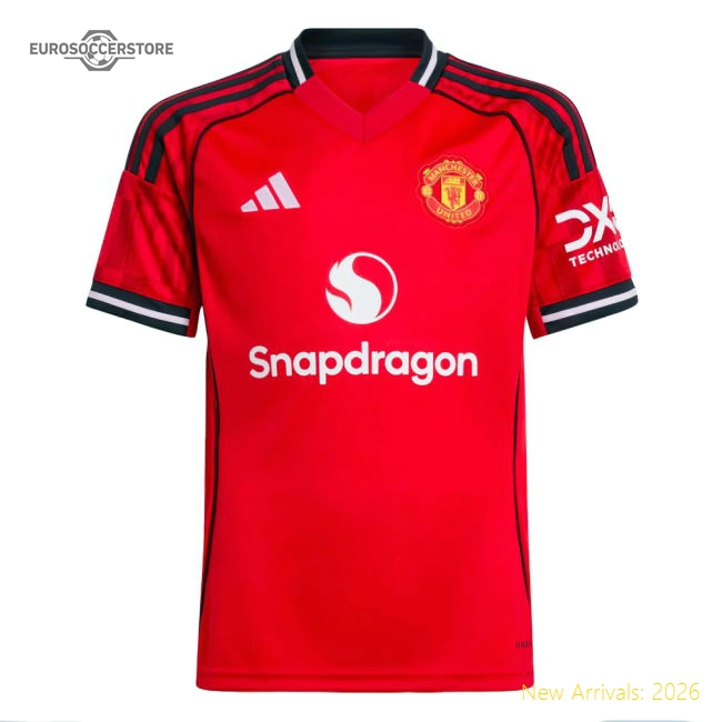 2025-2026 Man Utd Home Shirt (Kids) (Cunha 10)-Football Jersey Hub
