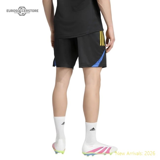 2025-2026 Man Utd EU Training Shorts (Black)-Football Jersey Hub