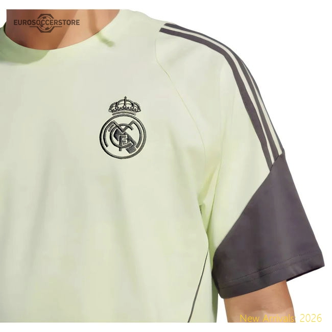 2025-2026 Real Madrid Training Tee (Almost Lime)-BuySoccerJersey Hub