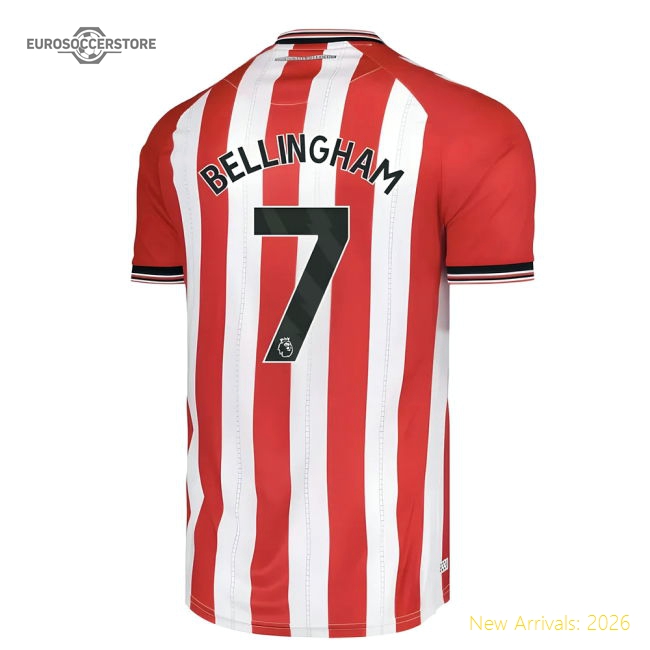 2025-2026 Sunderland Home Shirt (Bellingham 7)-Football Shirts Shop