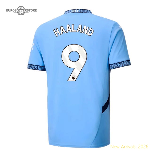 2024-2025 Man City Home Shirt (Haaland 9)-Football Shirts Shop
