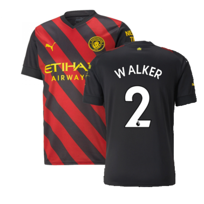 2022-2023 Man City Away Shirt (WALKER 2)-Football Jersey Hub