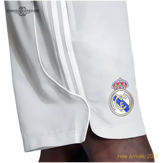 2025-2026 Real Madrid UBP Shorts (White)-BuySoccerJersey Hub