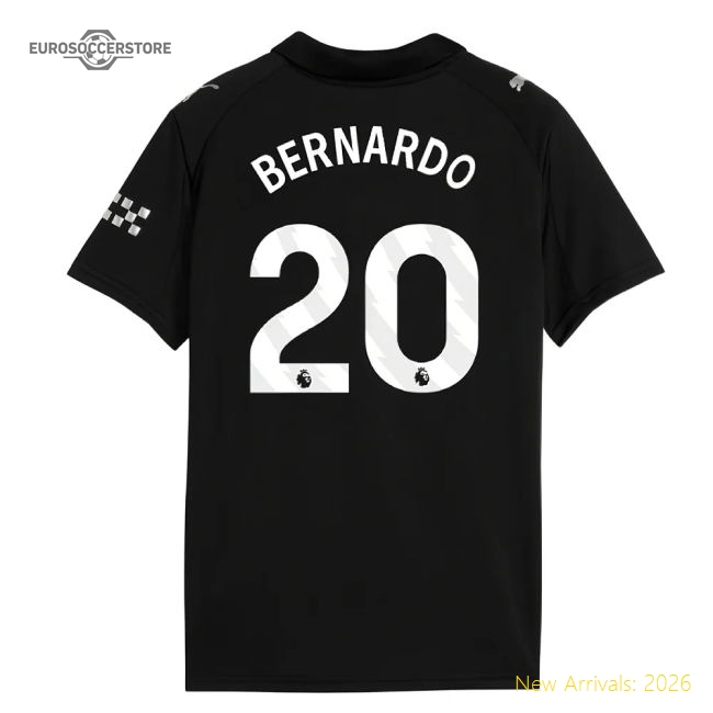 2025-2026 Man City Away Shirt (Kids) (Bernardo 20)-Football Jersey Hub