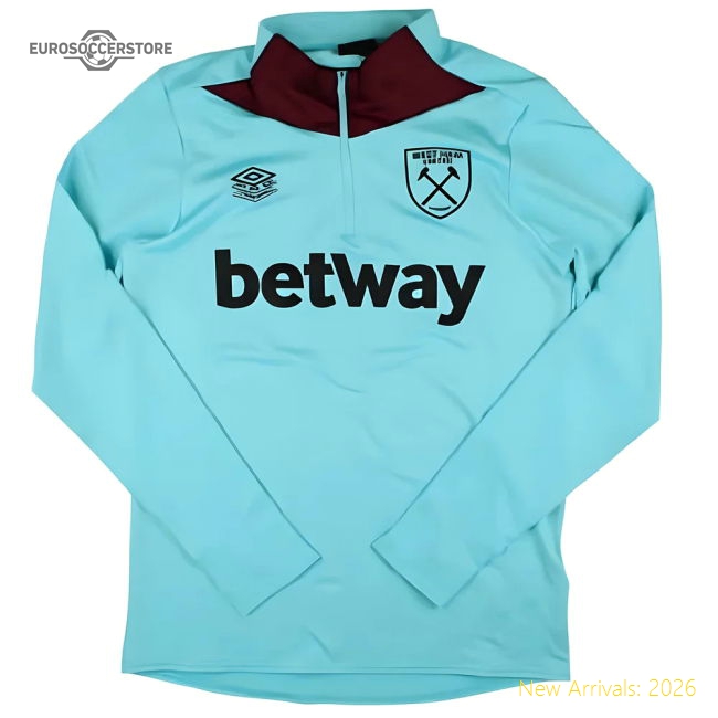 2024-2025 West Ham Mid Layer Top (Blue Radiance)-Vantage Point Soccer