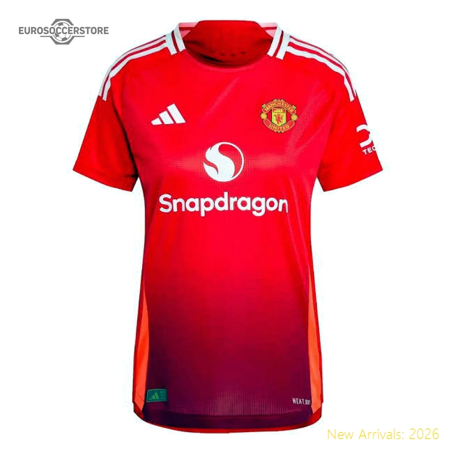 2024-2025 Man Utd Authentic Home Shirt (Womens) (Your Name)-Football Jersey Hub