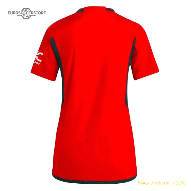 2023-2024 Man Utd Authentic Home Shirt (Ladies)-Football Jersey Hub