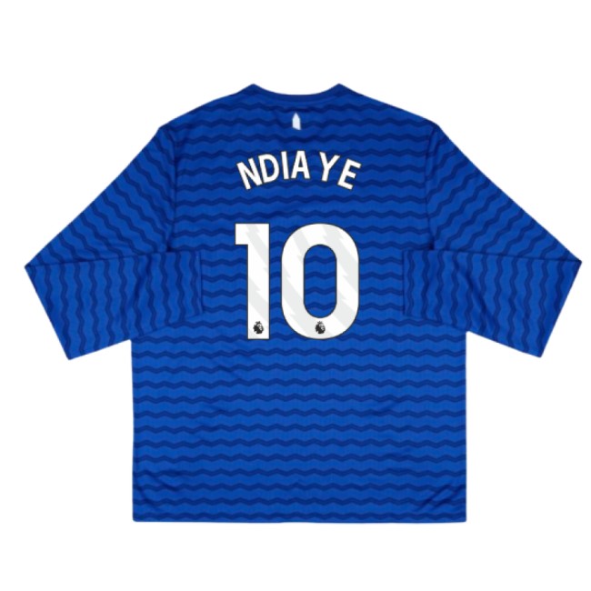 2025-2026 Everton Home Long Sleeve Shirt (Ndiaye 10)-Football Jersey Hub