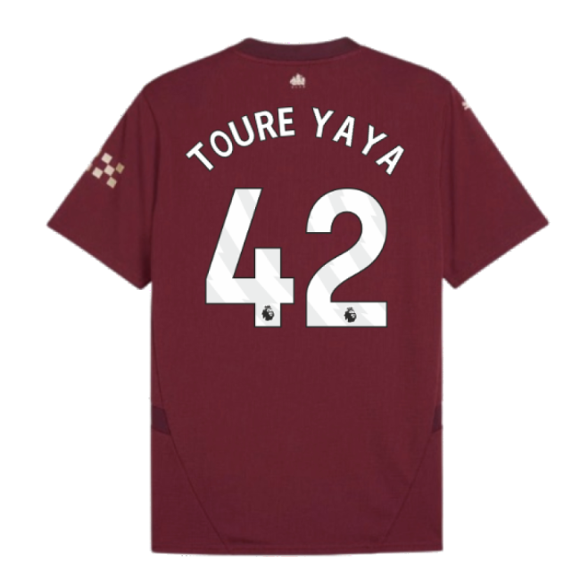 2024-2025 Man City Third Shirt (Toure Yaya 42)-Football Jersey Hub