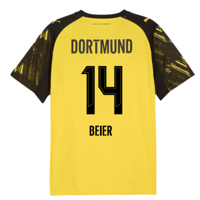 2025-2026 Borussia Dortmund Home Shirt (Beier 14)-Football Jersey Hub