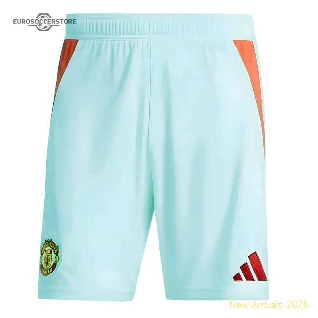 2024-2025 Man Utd Home Shorts (White)-Football Jersey Hub