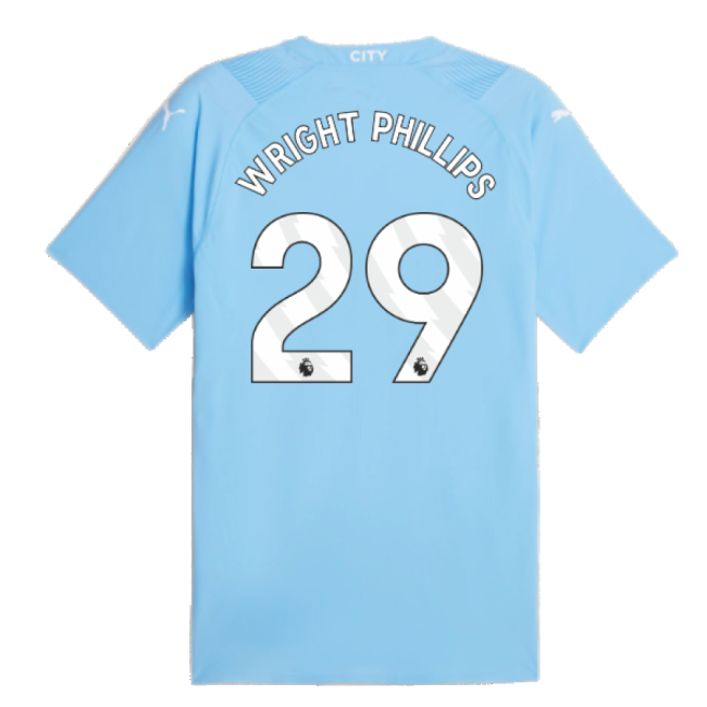 2023-2024 Man City Authentic Home Shirt (WRIGHT PHILLIPS 29)-Football Shirts Shop