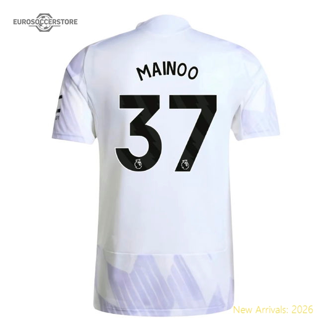 2025-2026 Man Utd Authentic Away Shirt (Mainoo 37)-Football Jersey Hub