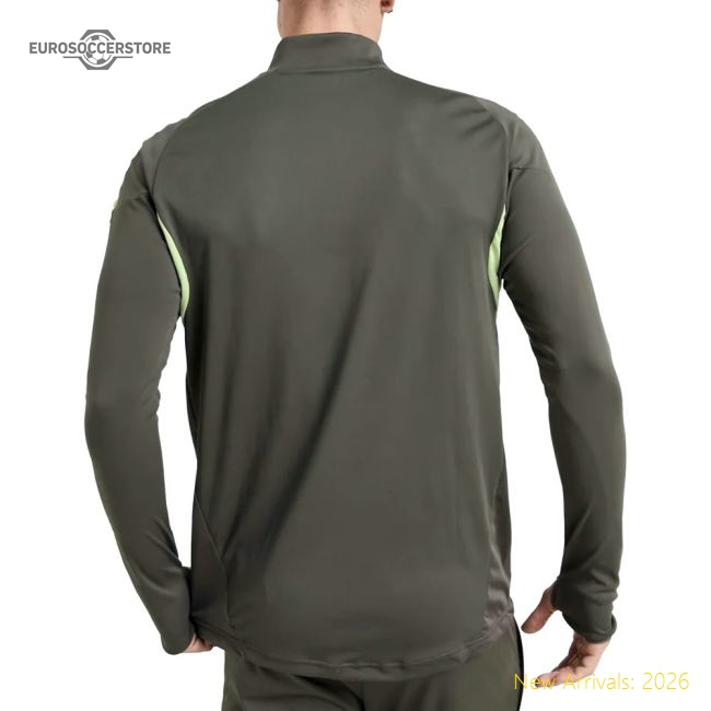 2025-2026 Real Madrid Training Top (Utility Green)-BuySoccerJersey Hub