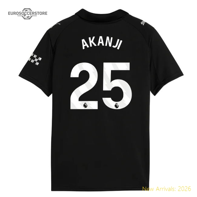 2025-2026 Man City Away Mini Kit (Akanji 25)-Football Jersey Hub