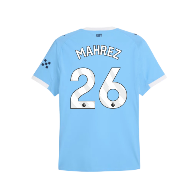 2025-2026 Man City Authentic Home Shirt (Mahrez 26)-Football Shirts Shop