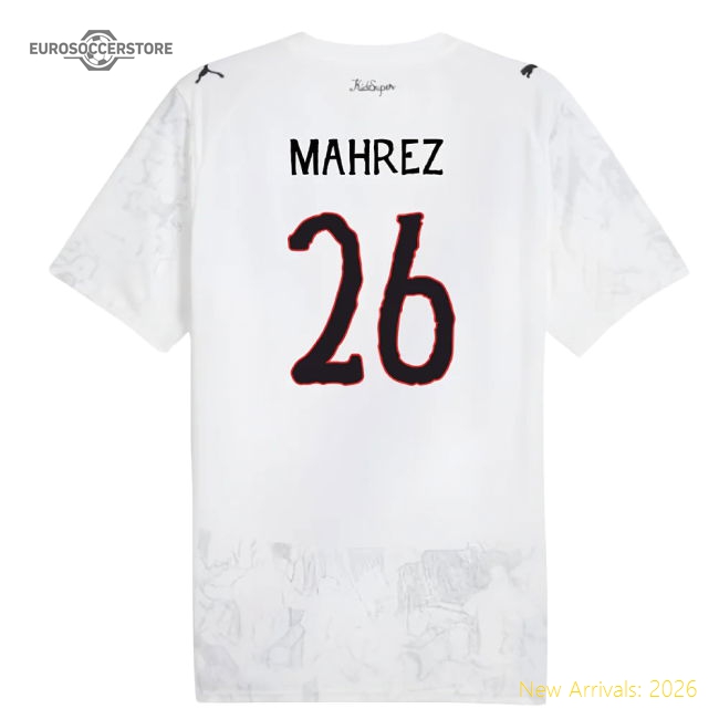 2025-2026 KIDSUPER x Manchester City CWC Shirt (White) (Mahrez 26)-Football Shirts Shop