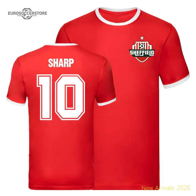 Billy Sharp Sheffield United Ringer Tee (Red)-Vantage Point Soccer