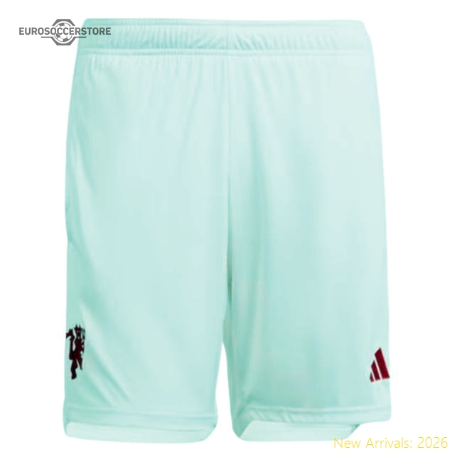 2023-2024 Manchester United Third Shorts (White)-Football Jersey Hub