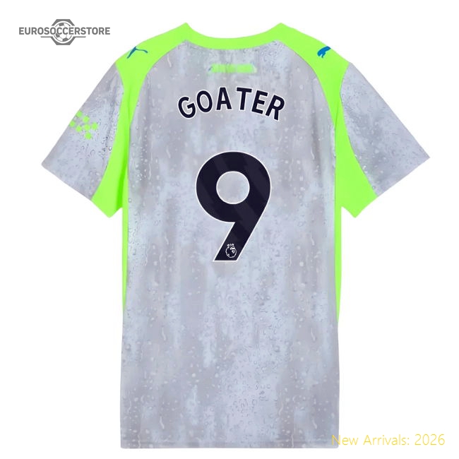 2025-2026 Man City Third Shirt (Womens) (Goater 9)-Football Jersey Hub
