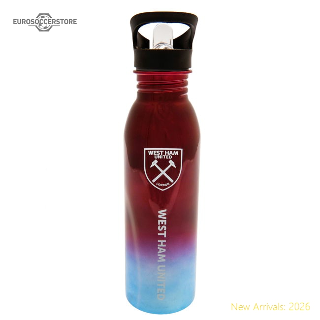 West Ham United FC UV Metallic Drinks Bottle-Vantage Point Soccer