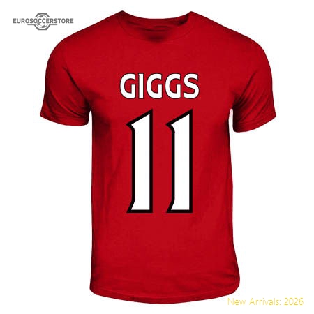 Ryan Giggs Manchester United Hero T-shirt (red)-Football Jersey Hub