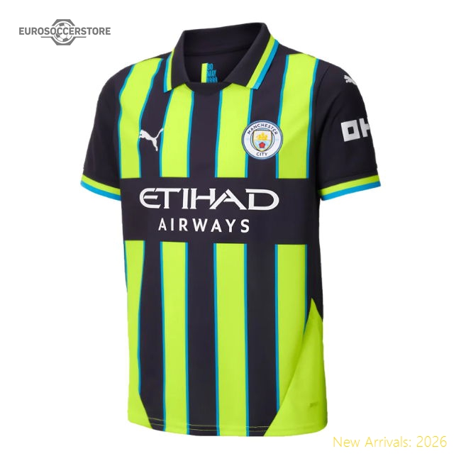 2024-2025 Man City Away Shirt (Kids) (Rodrigo 16)-Football Jersey Hub