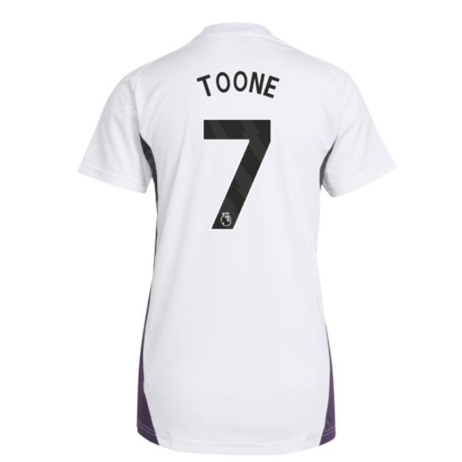 2025-2026 Man Utd Training Jersey (White) - Womens (Toone 7)-Football Jersey Hub