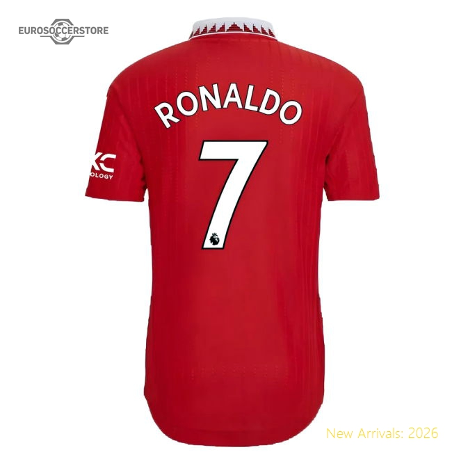2022-2023 Man Utd Authentic Home Shirt (RONALDO 7)-Football Jersey Hub