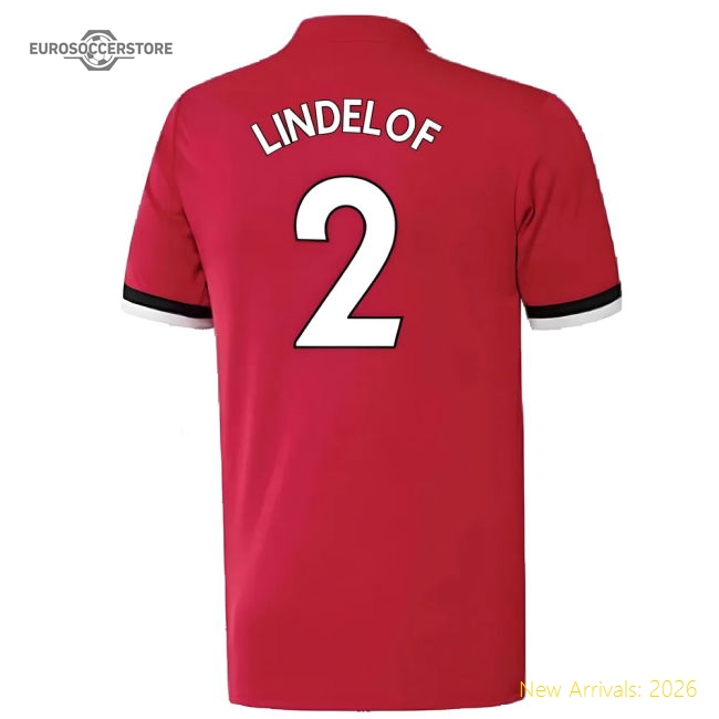 Manchester United 2017-18 Home Shirt ((Excellent) 4-5 Year) (Lindelof 2)-Football Jersey Hub