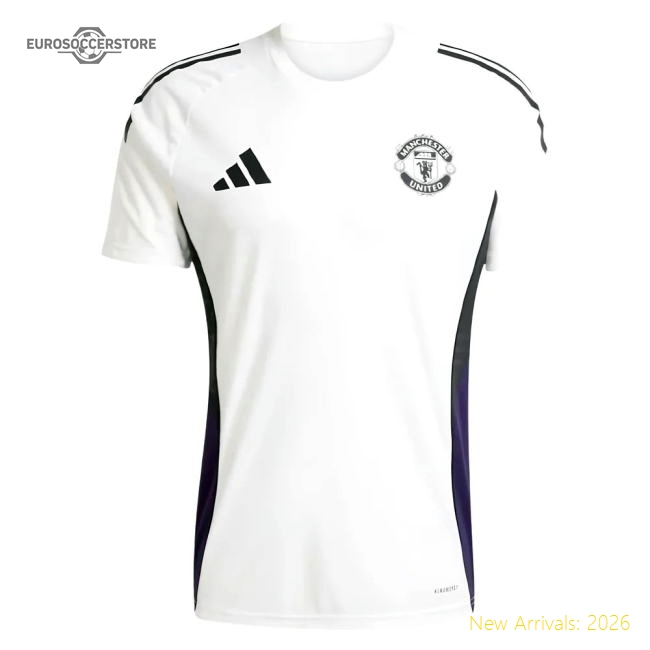 2025-2026 Man Utd Training Jersey (White) (Cantona 7)-Football Jersey Hub