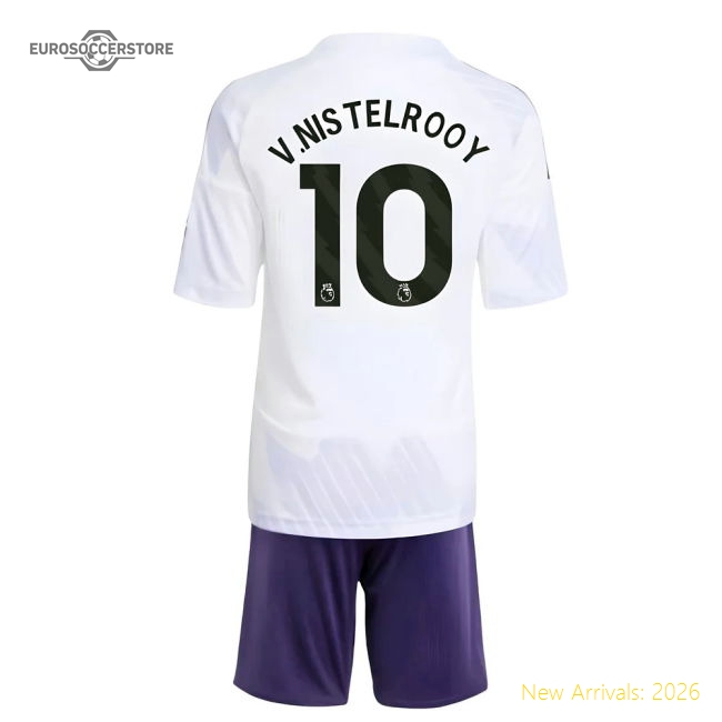 2025-2026 Man Utd Away Mini Kit (V.Nistelrooy 10)-Football Jersey Hub