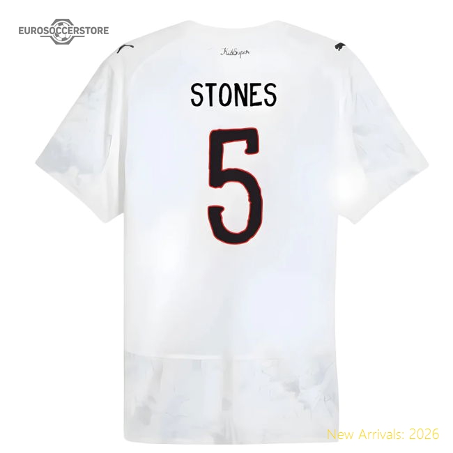 2025-2026 KIDSUPER x Manchester City CWC Authentic Shirt (White) (Stones 5)-Football Jersey Hub
