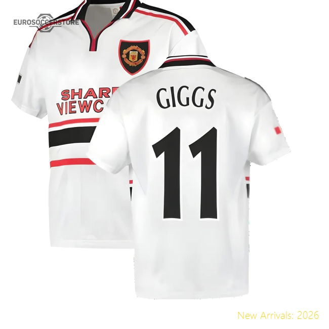 1999 Manchester United Away Football Shirt (GIGGS 11)-Football Jersey Hub
