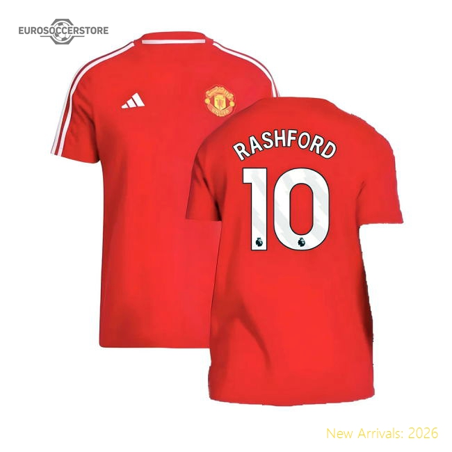 2024-2025 Man Utd DNA Tee (Red) (Rashford 10)-Football Jersey Hub