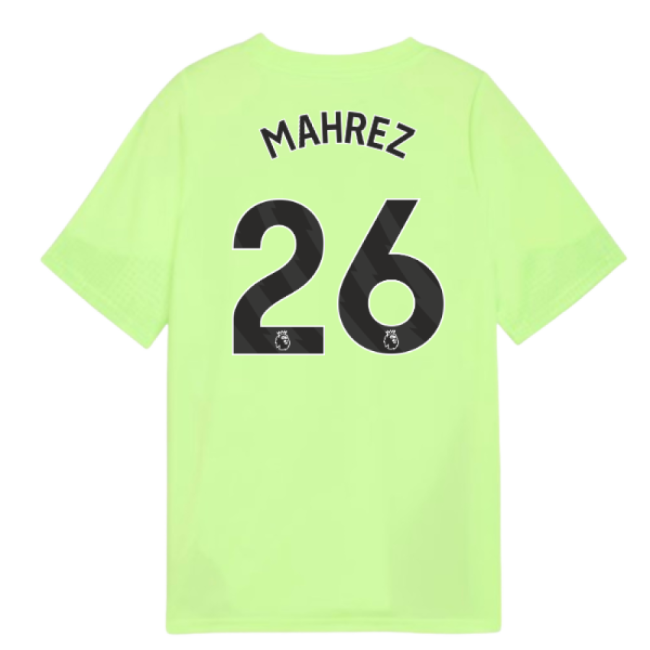 2025-2026 Man City Training Jersey (Fizzy Apple) - Kids (Mahrez 26)-Football Shirts Shop