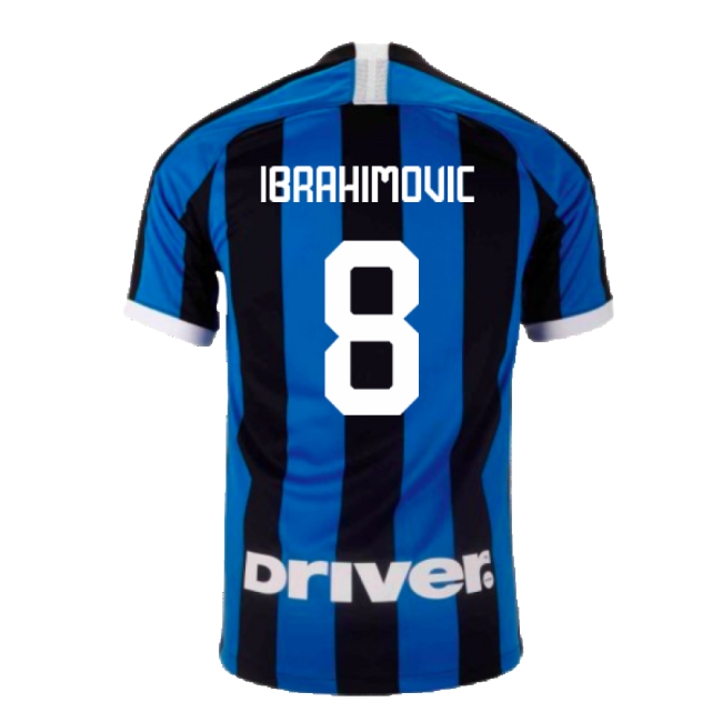 2019-2020 Inter Milan Home Shirt (Ibrahimovic 8)-Football Shirts Shop