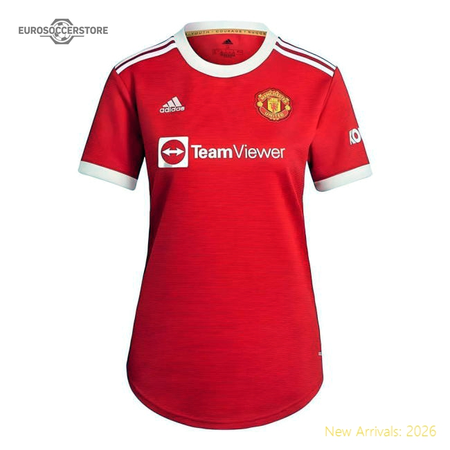 Man Utd 2021-2022 Home Shirt (Ladies)-Football Jersey Hub