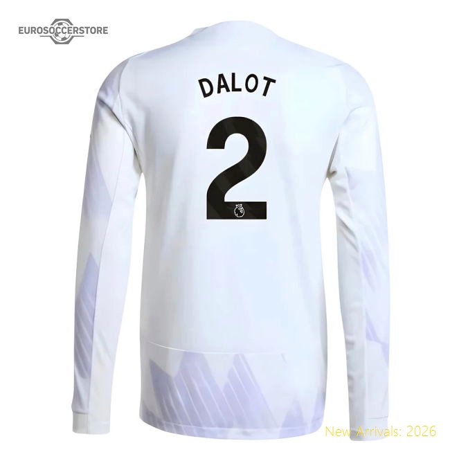 2025-2026 Man Utd Authentic Long Sleeve Away Shirt (Dalot 2)-Football Jersey Hub
