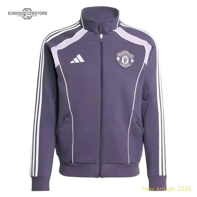 2025-2026 Man Utd UBP Double Knit Track Top (Trace Purple)-Football Jersey Hub