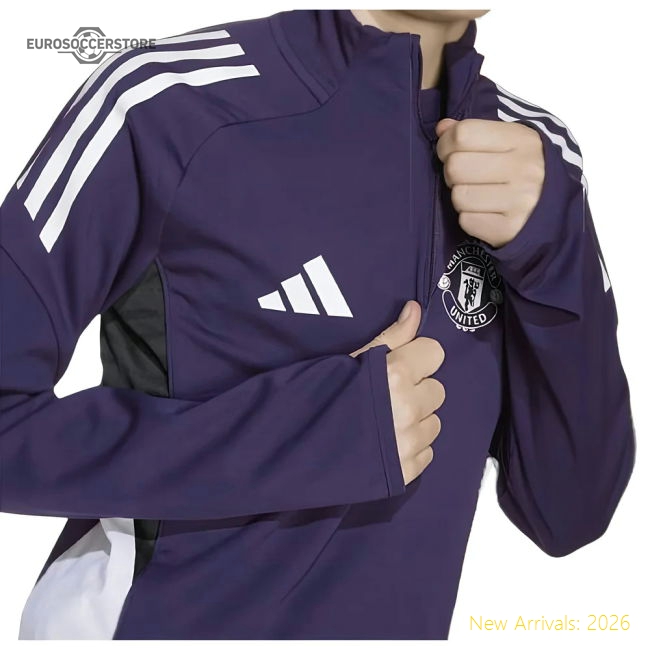 2025-2026 Man Utd Training Top (Aurora Plum) - Kids-Football Jersey Hub