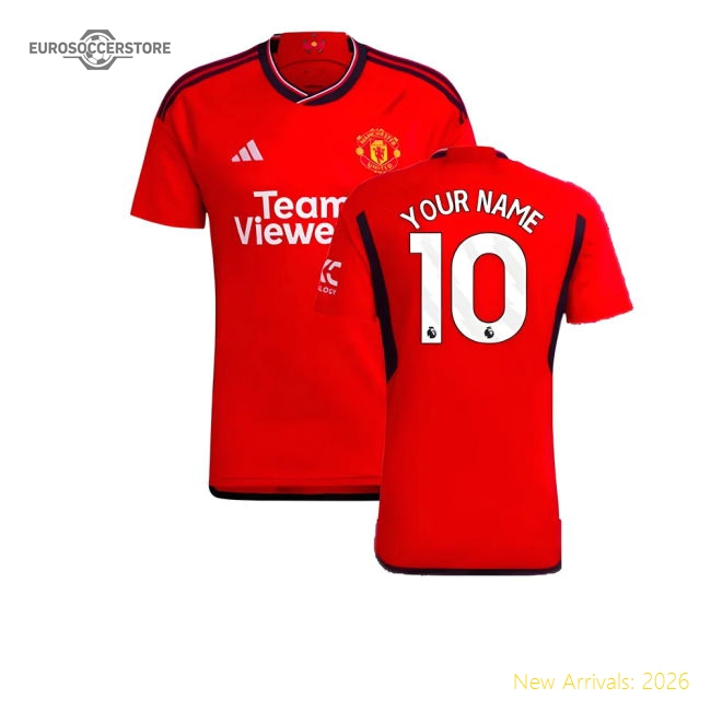 2023-2024 Man Utd Home Shirt (Your Name)-Football Jersey Hub
