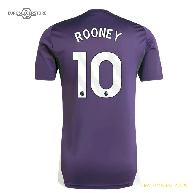 2025-2026 Man Utd Training Jersey (Aurora Plum) (Rooney 10)-Football Jersey Hub