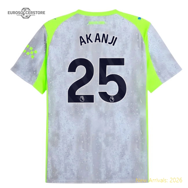 2025-2026 Man City Third Shirt (Akanji 25)-Football Jersey Hub