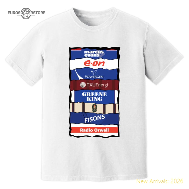 Ipswich Sponsor History T-Shirt (White)-Vantage Point Soccer